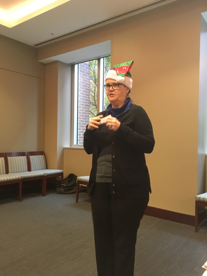 S. Wood Table Topics Master FDIC Toastmasters Holiday Lunch 2018